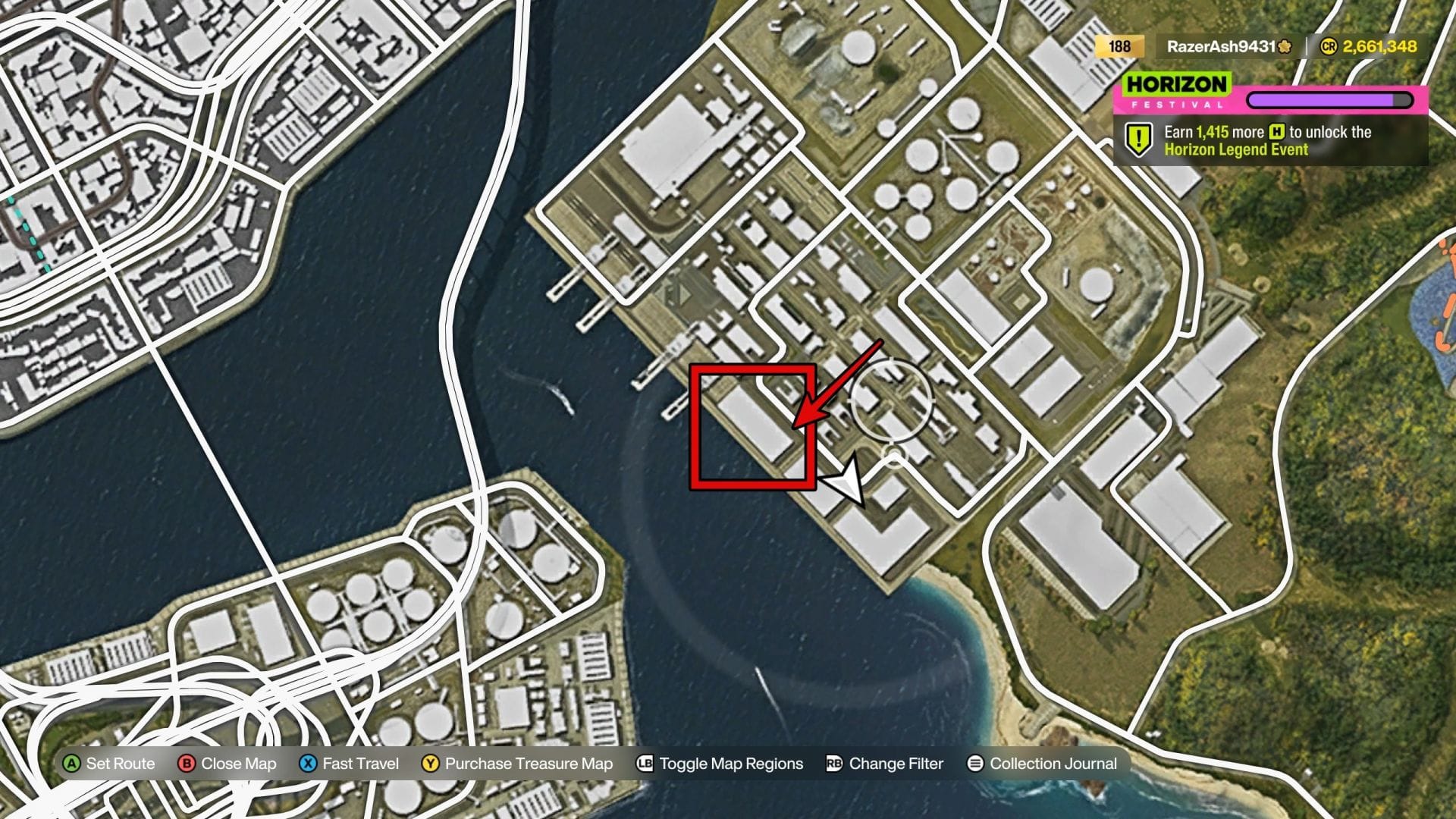 Vá até o local específico onde a caixa do tesouro está localizada (Imagem via Xbox Game Studios || Sportskeeda)