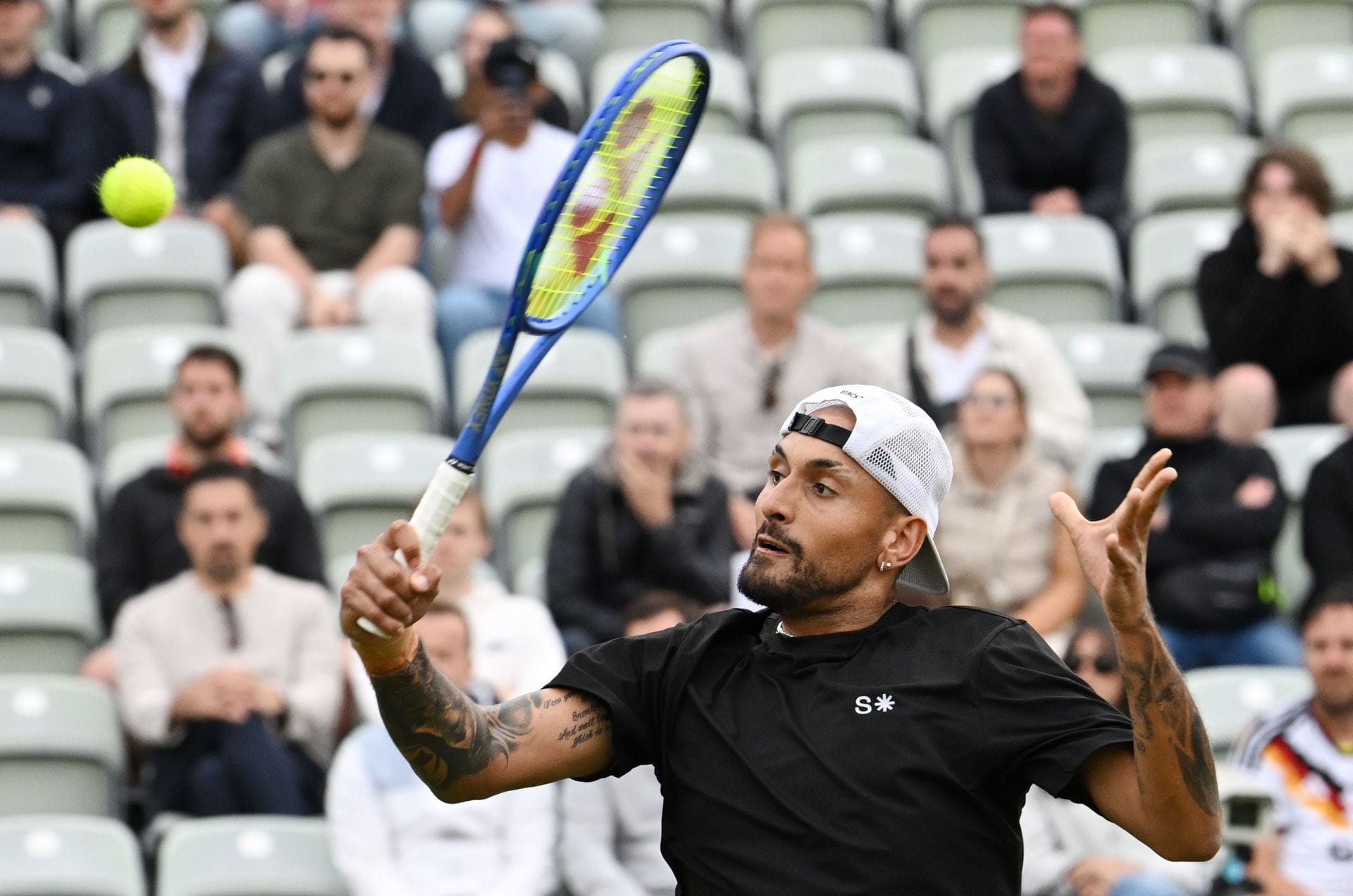Nick Kyrgios pictured at the 2026 BOSS Open | Image Source: Getty