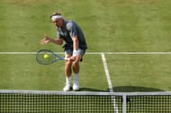Denis Shapovalov in action at the 2026 Queen's Club Championships (Source: Getty)