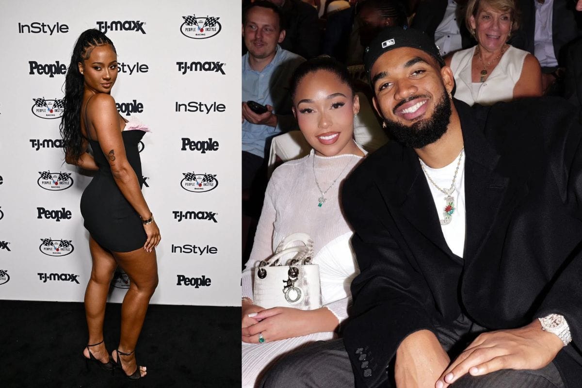 Kayla Nicole grows emotional over Karl-Anthony Towns & fiancée Jordyn Woods' intimate post-game moment after Knicks win NBA Championship