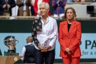 Navratilova e Every no Aberto da França de 2024 (fonte da imagem: Getty)