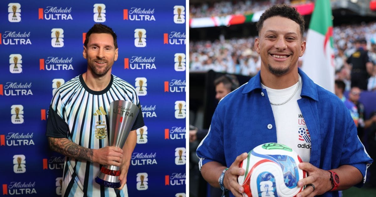 NFL superstar Patrick Mahomes reacts to Lionel Messi scoring hat-trick at 2026 FIFA World Cup after watching Argentina vs Algeria live at stadium
