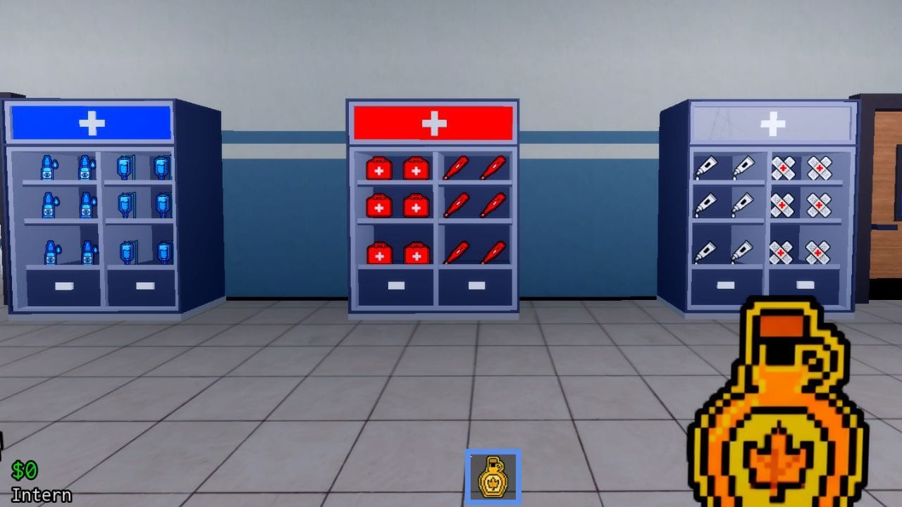Itens de tratamento (imagem via Roblox)