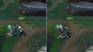 Pressione Ctrl Esquerdo + 1 para o emote de virar a garrafa de Locke (imagem via Riot Games)