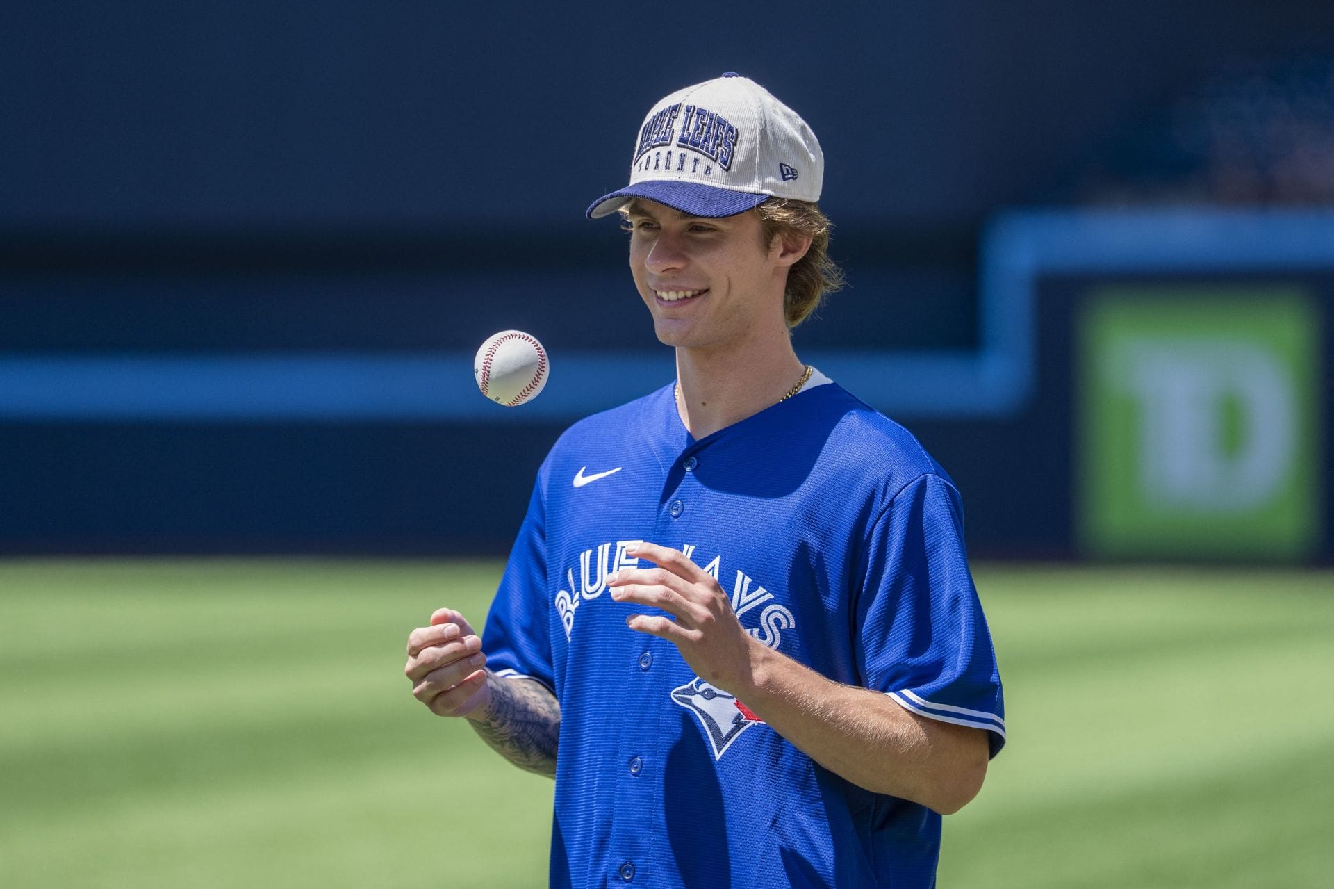 NHL fans roast Gavin McKenna's first pitch at Blue Jays game - "Almost as bad as his draft call"