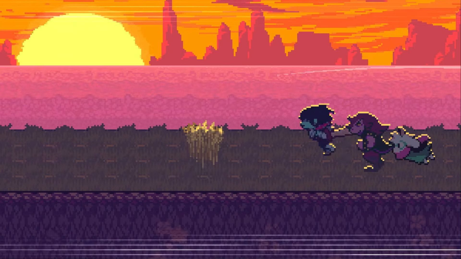 Destrua os canteiros de trigo até que um balão apareça (Imagem via Toby Fox | YouTube/@MonkeyKingHero)