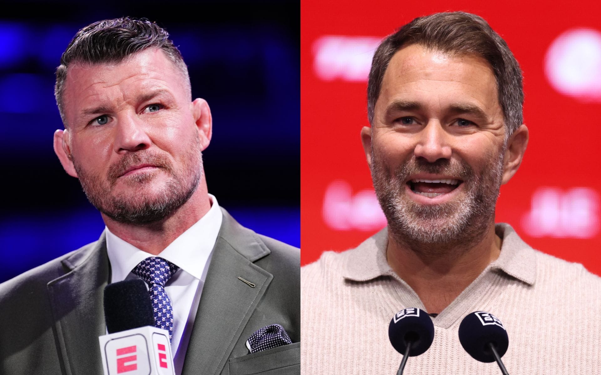 Eddie Hearn claims Michael Bisping "should be ashamed" for his recent comments on Tom Aspinall's recovery timeline