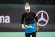 Krejcikova fotografada no Libema Open 2026 | Fonte da imagem: Getty