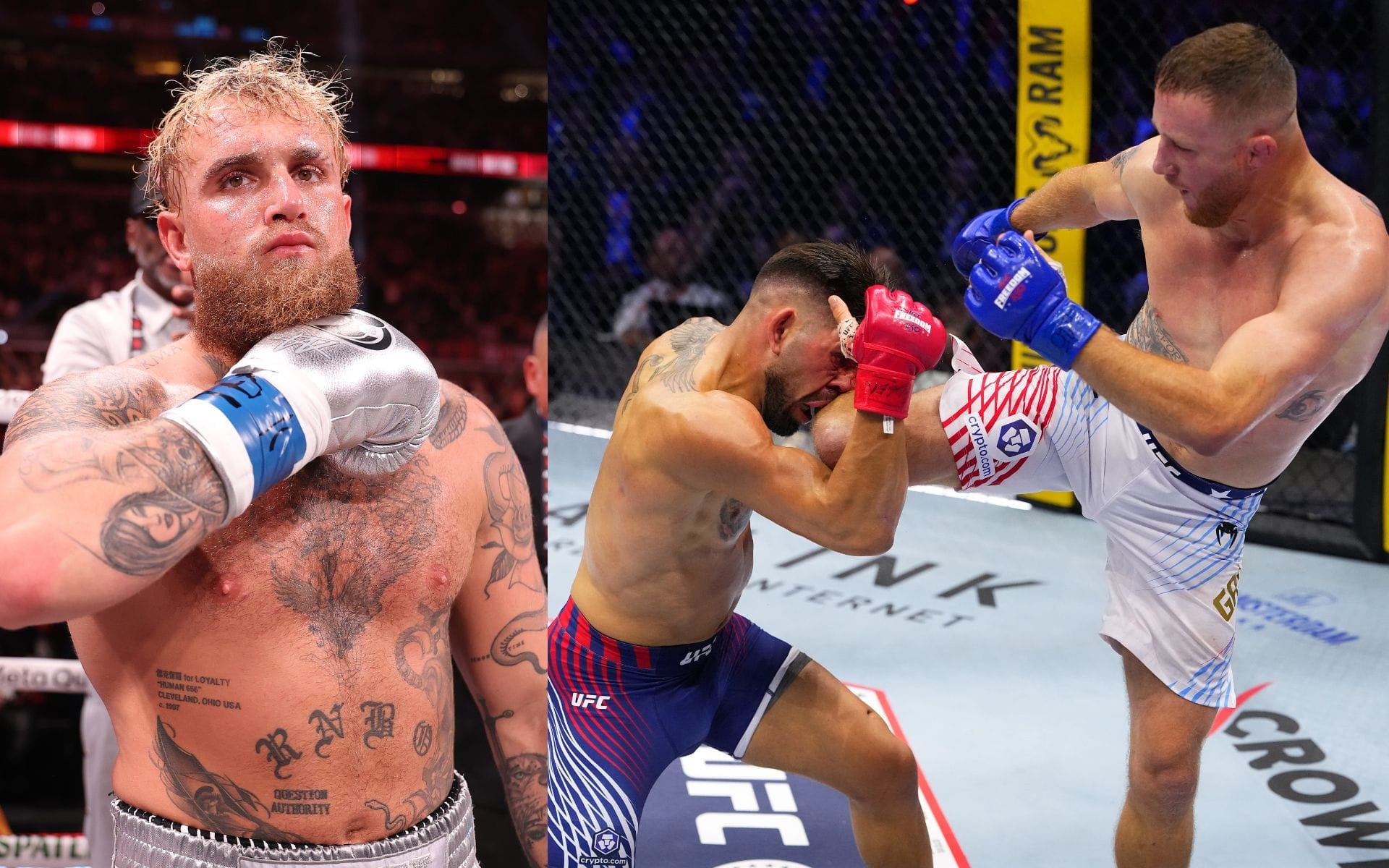 "Lillia such a ho*" - Jake Paul takes swipe at Ilia Topuria after Justin Gaethje hands him first career loss