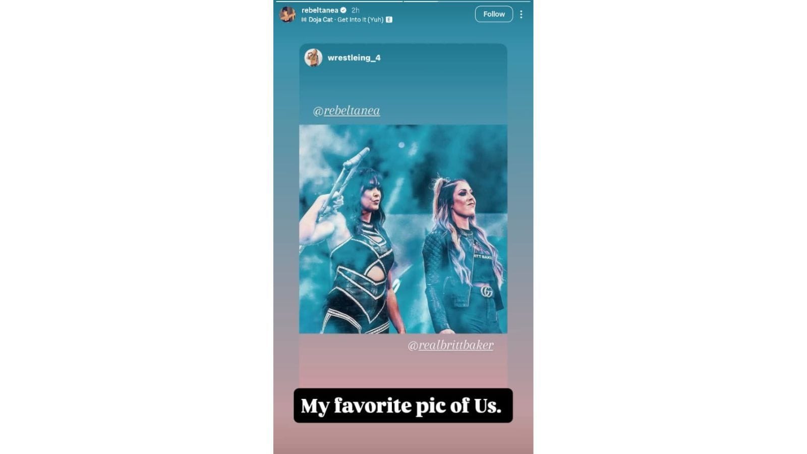 A história do rebelde [Image via Instagram/@rebeltanea]