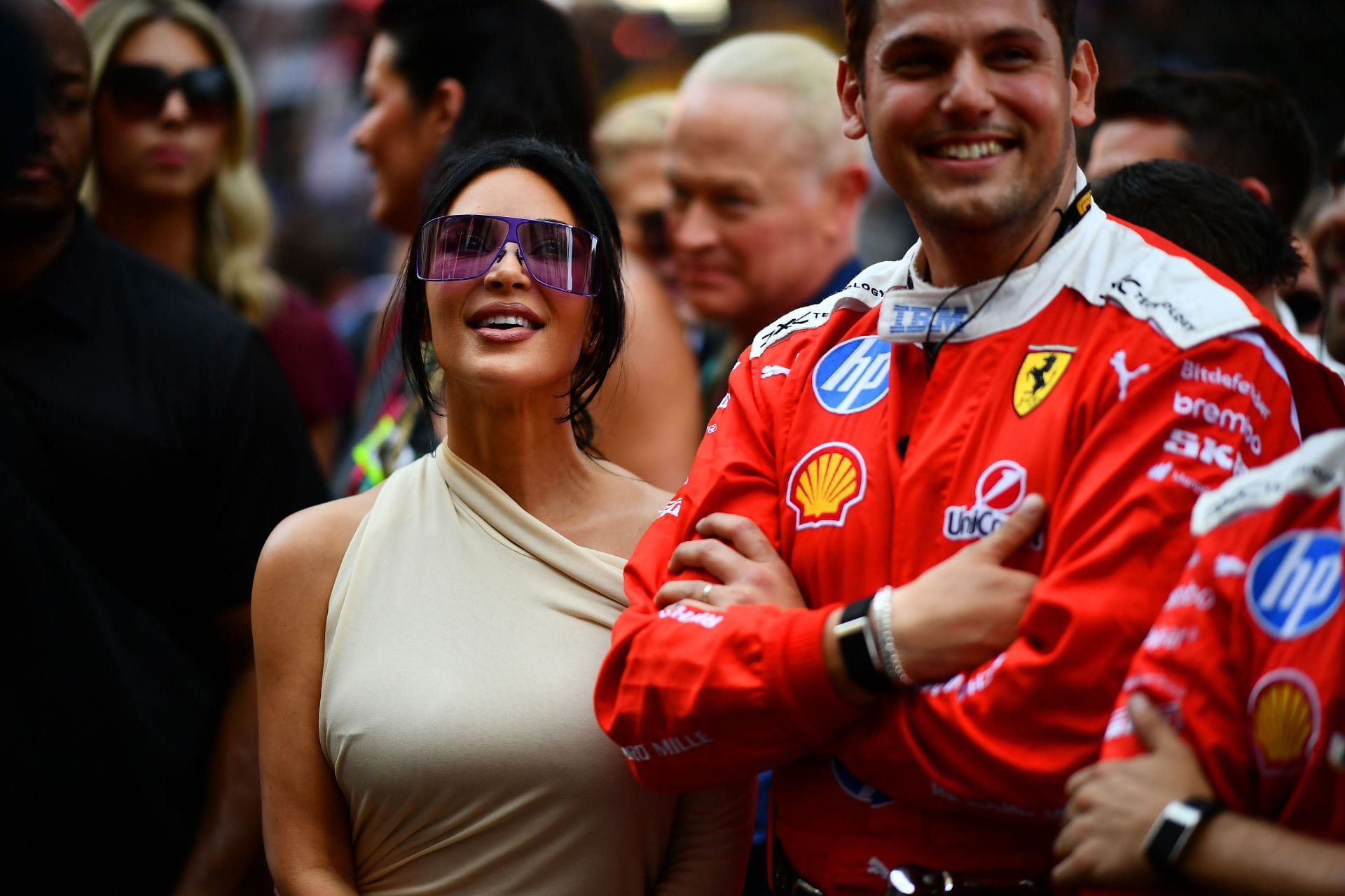 Watch: Lewis Hamilton seen sharing a moment with Kim Kardashian after securing P2 in the F1 Monaco GP