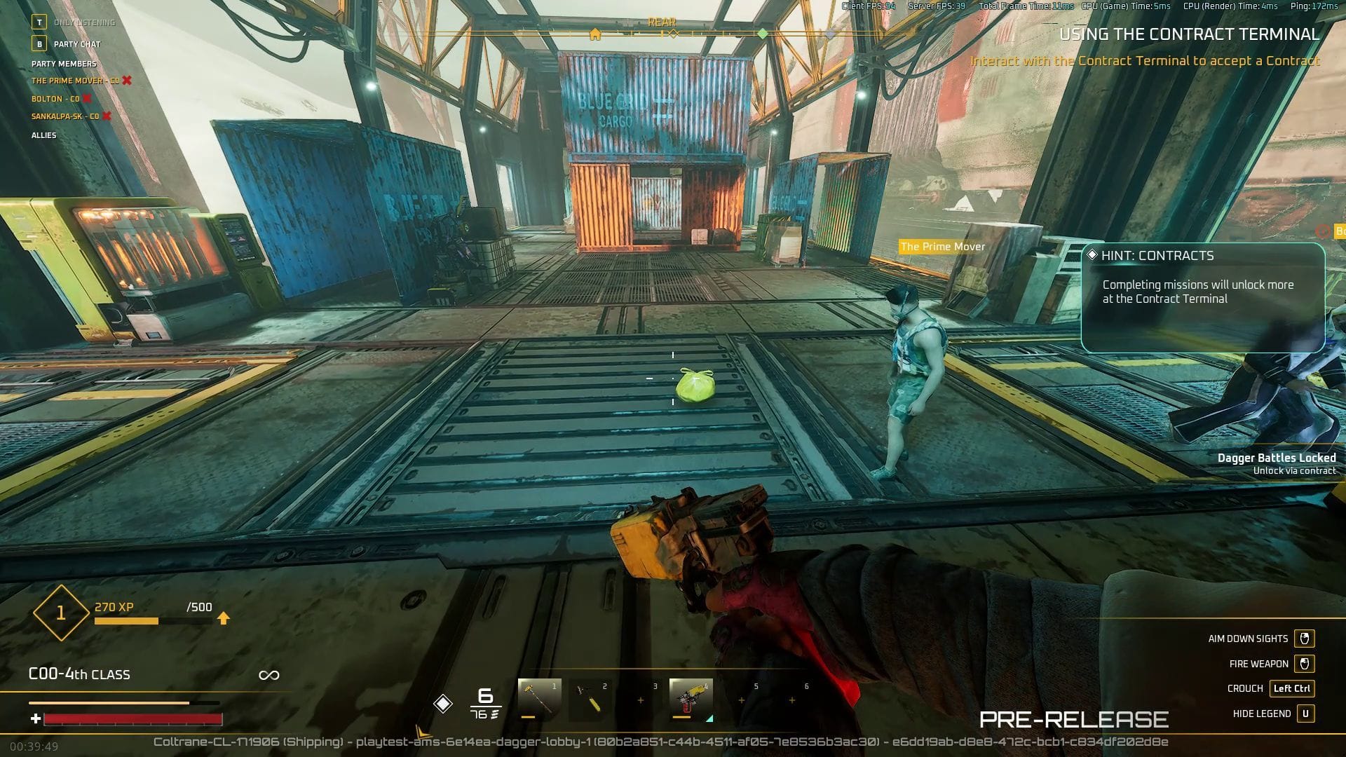 Transporte de carga de uma adaga em Enginefall (Imagem via SK Gaming || Red Rover Interactive)