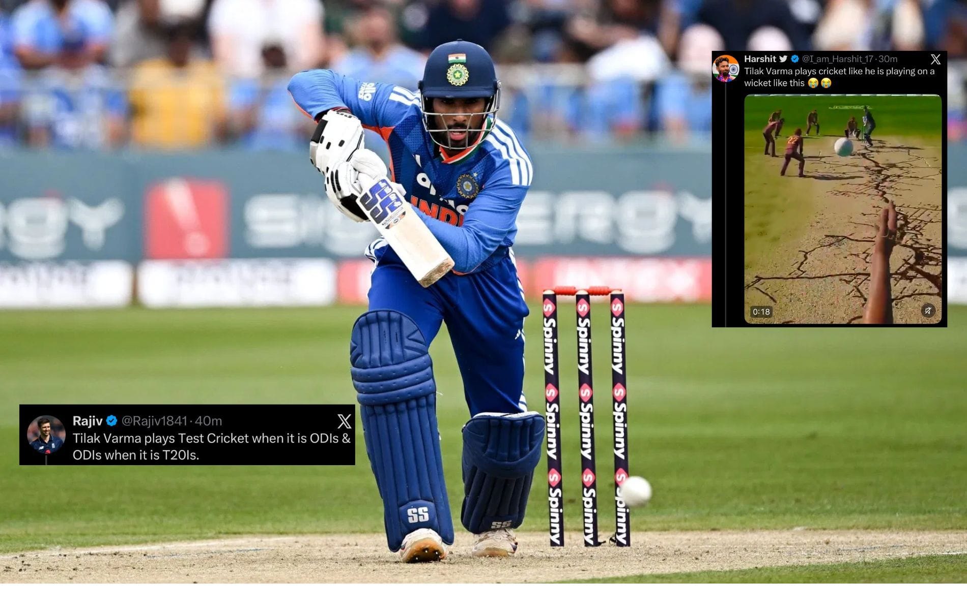 "Puts the whole team under pressure" - Fans slam Tilak Varma's slow knock in IRE vs IND 2026 1st T20I