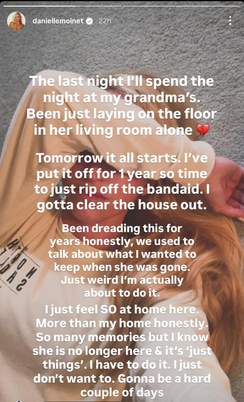 Rae shared on her Instagram. [Image via: Instagram/@daniellemoinet]