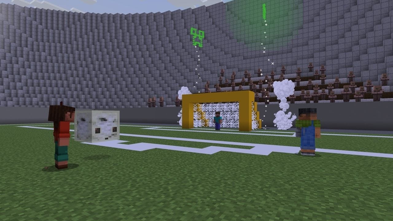 You can make minigames using sulfur cubes (Image via Mojang)