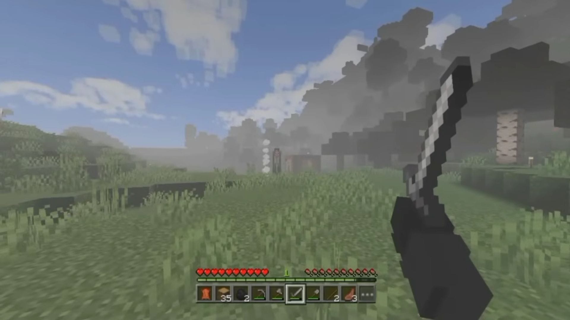 Ouvi dizer que o mod também adiciona muitos itens interessantes junto com um monstro assustador (Imagem via Mojang Studios || YouTube/@kazthegoatt)