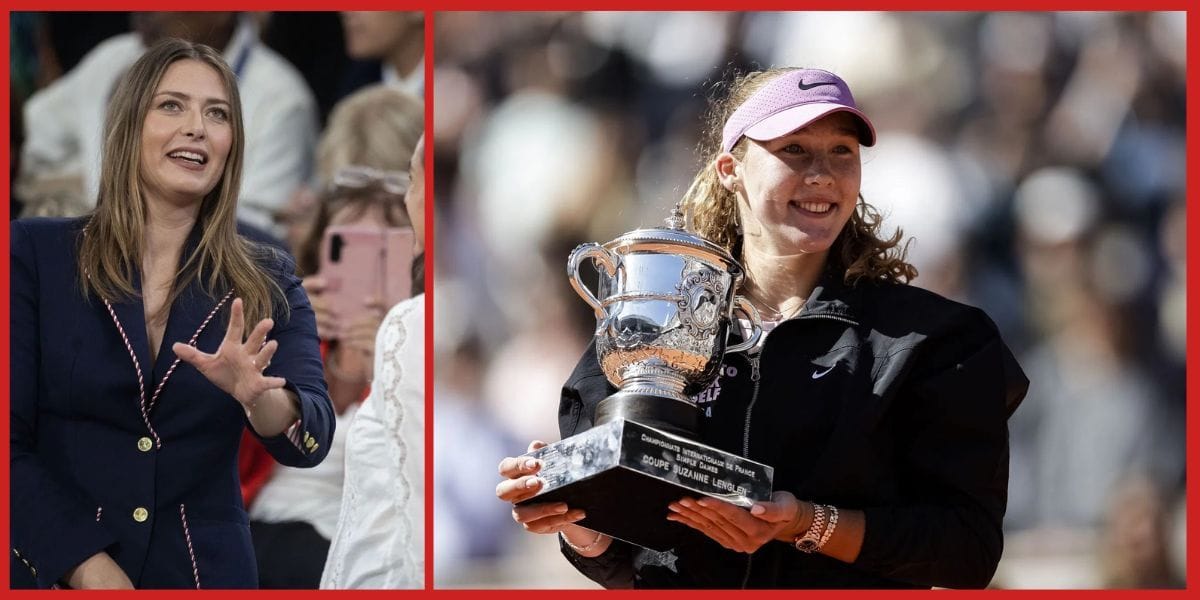 "Proud" - Maria Sharapova sends emotional message to Mirra Andreeva immediately after teen's French Open triumph