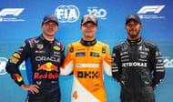 Lando Norris, Max Verstappen e Lewis Hamilton - GP de F1 Cingapura. Fonte: Getty