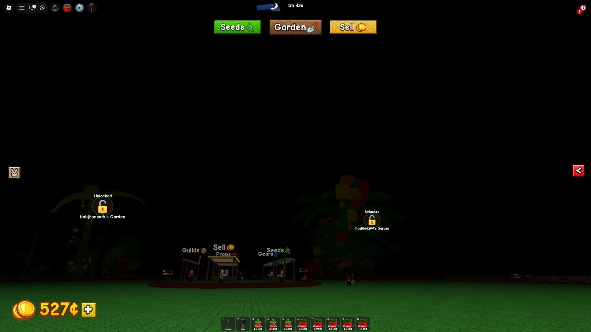A Mega Moon só pode ocorrer à noite (Imagem via Roblox)