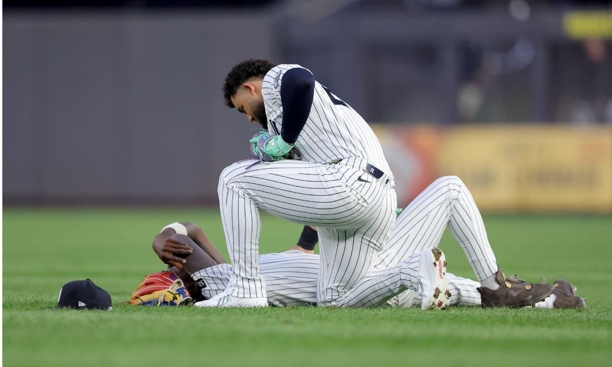 "Performing a soccer fakeout"; "Drama queen" - Fans taunt Jazz Chisholm Jr. with 'lollipop' jibes after collision with Yankees teammate