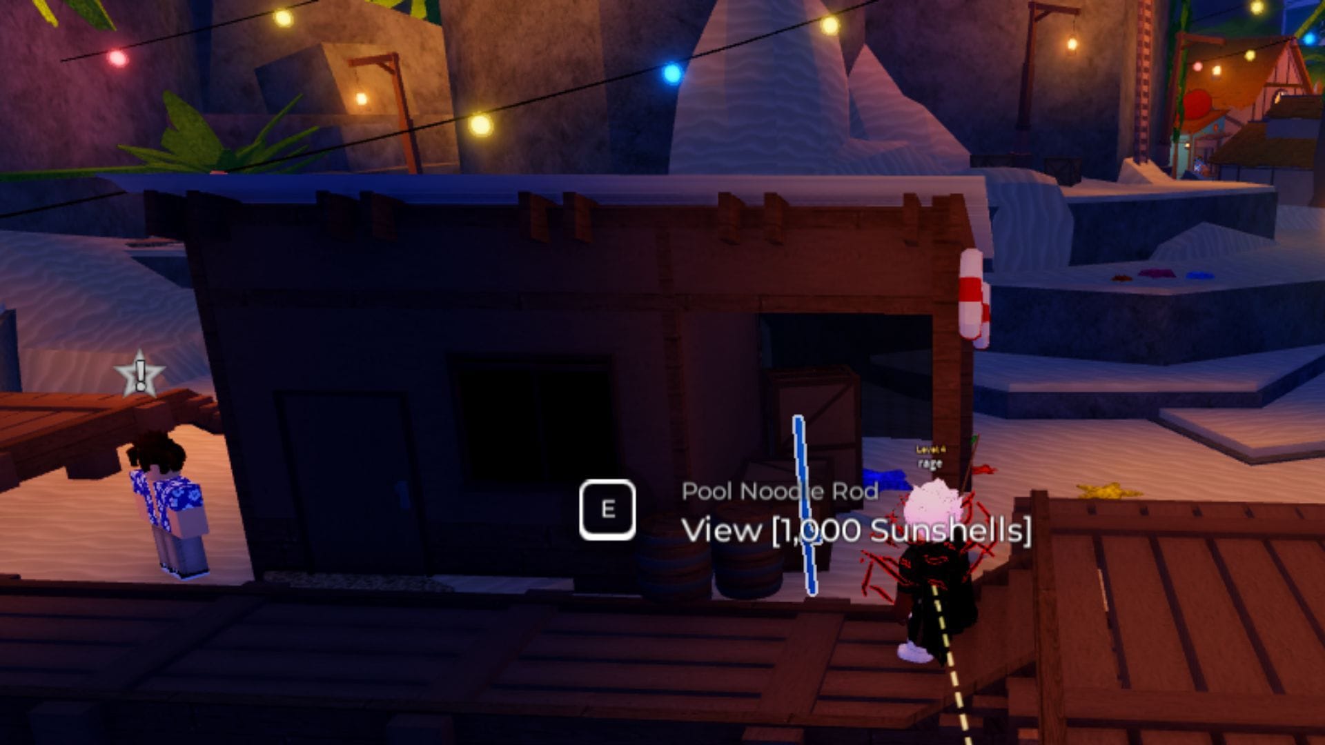 Pool Noodle Rod na loja (imagem via Roblox)