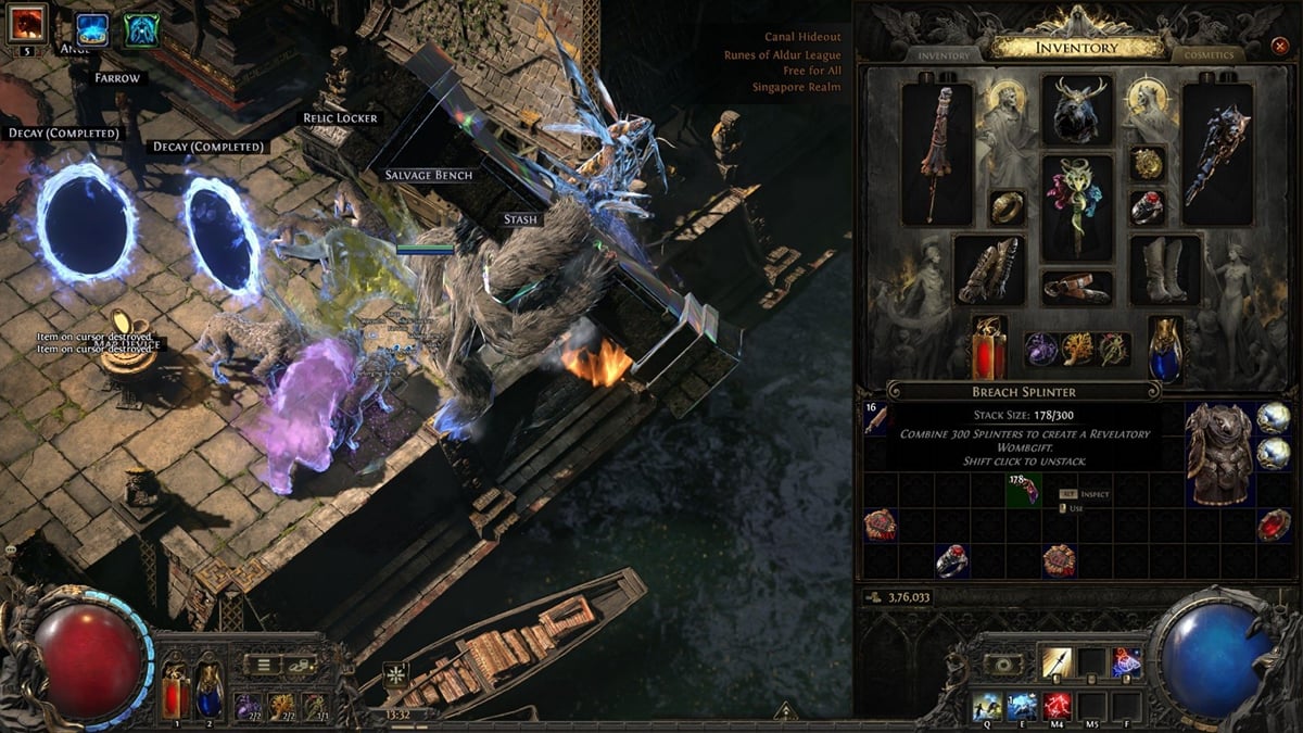 How to combine Breach Splinters in Path of Exile 2