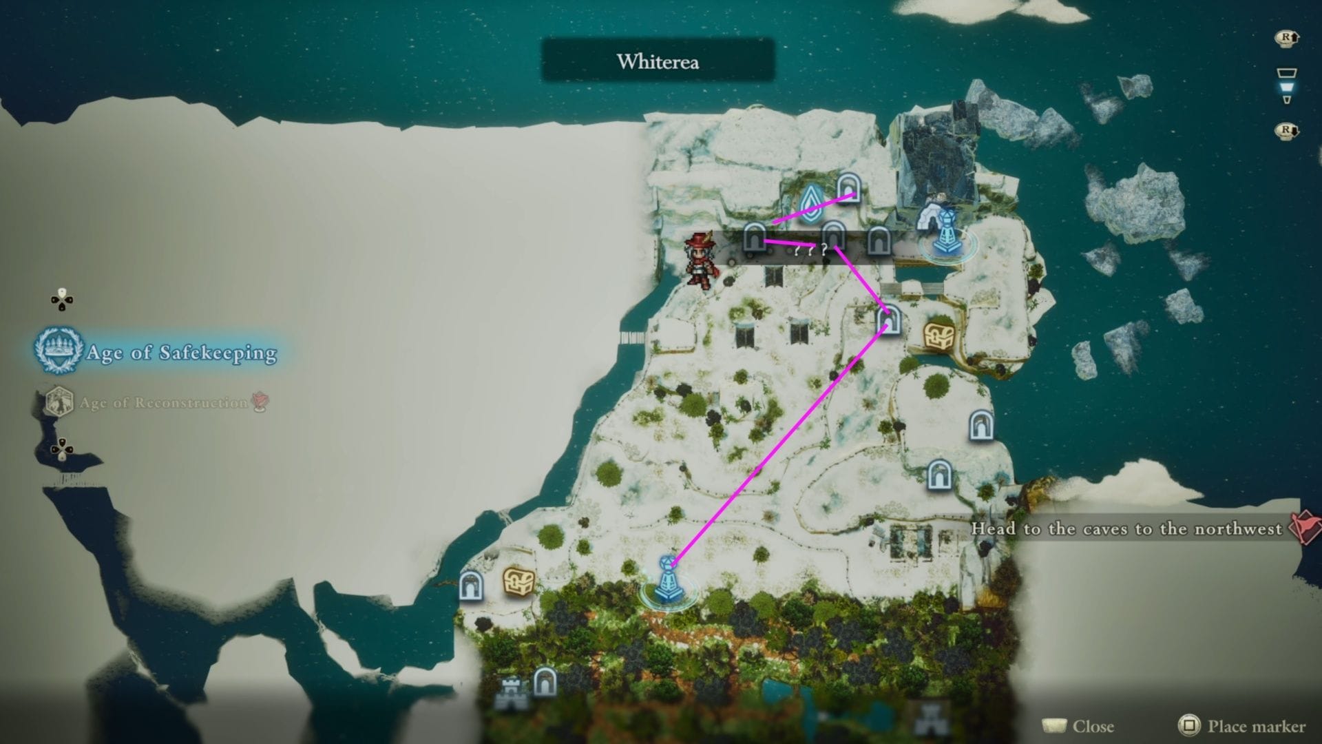 Here's the path to the actual Shrine of Life (Image via Square Enix || Sportskeeda)