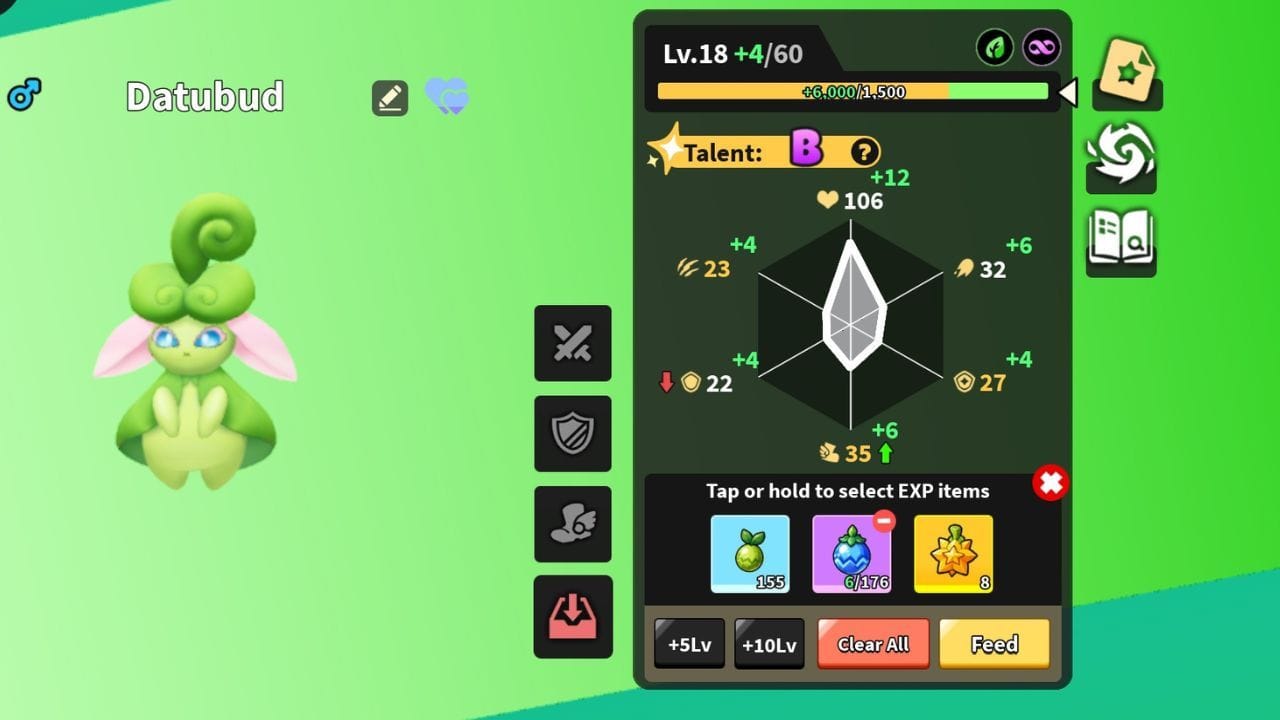 Ascensões aumentam o nível máximo dos monstros (Imagem via Roblox)