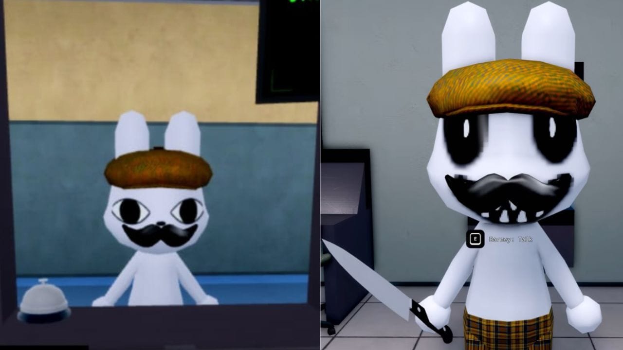 Forma disfarçada e anormal de Barney (Imagem via Roblox)