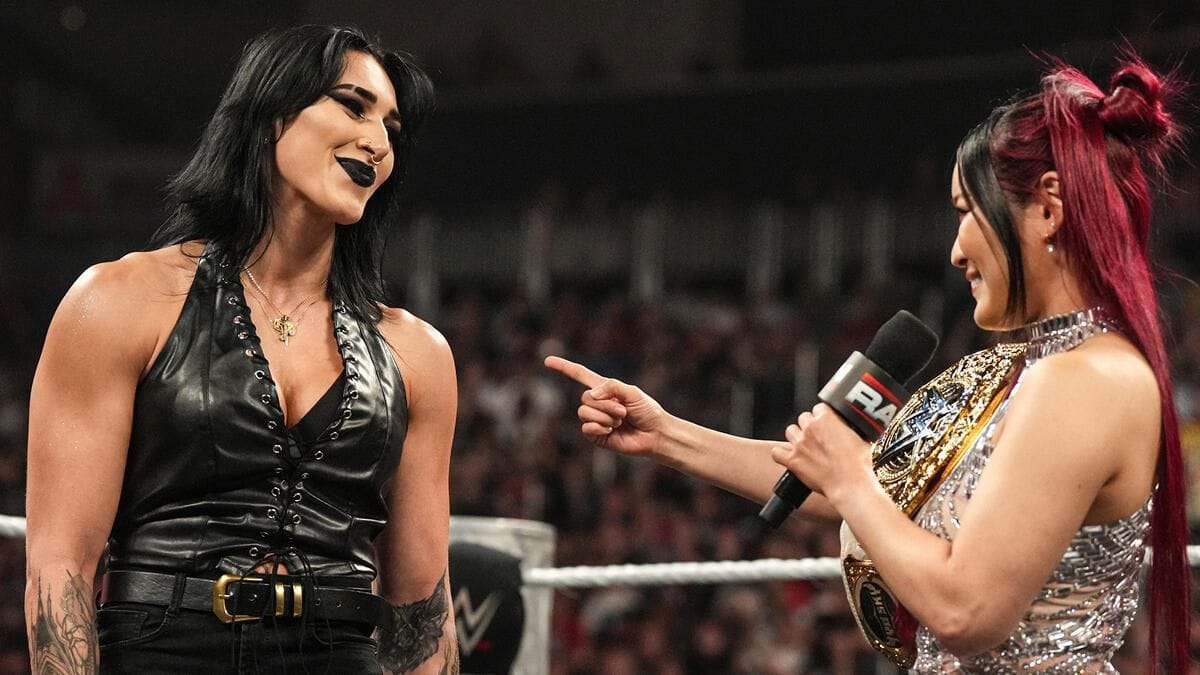 Rhea Ripley sends a message to IYO SKY after Queen of the Ring final