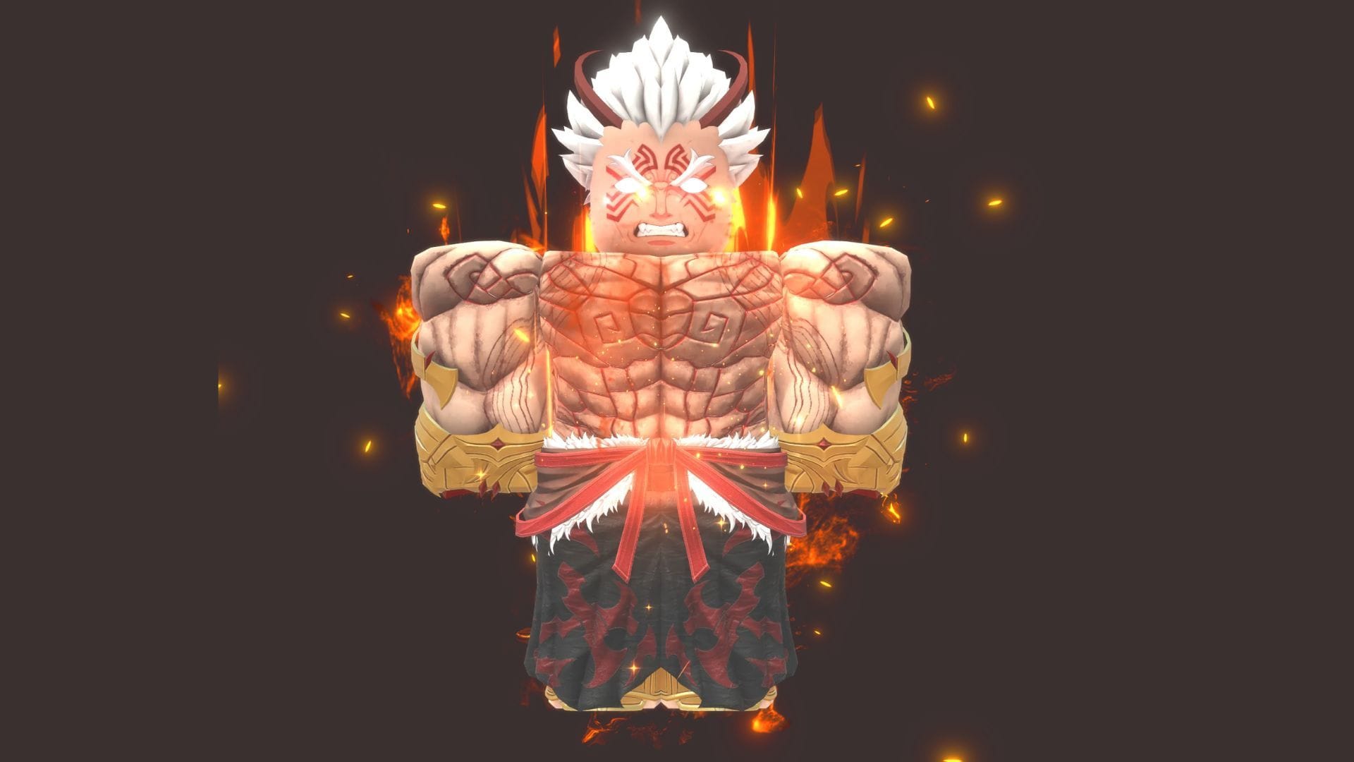 Raging Oni vs Wrath God (Imagem via Roblox || Wiki Anime Vanguards)