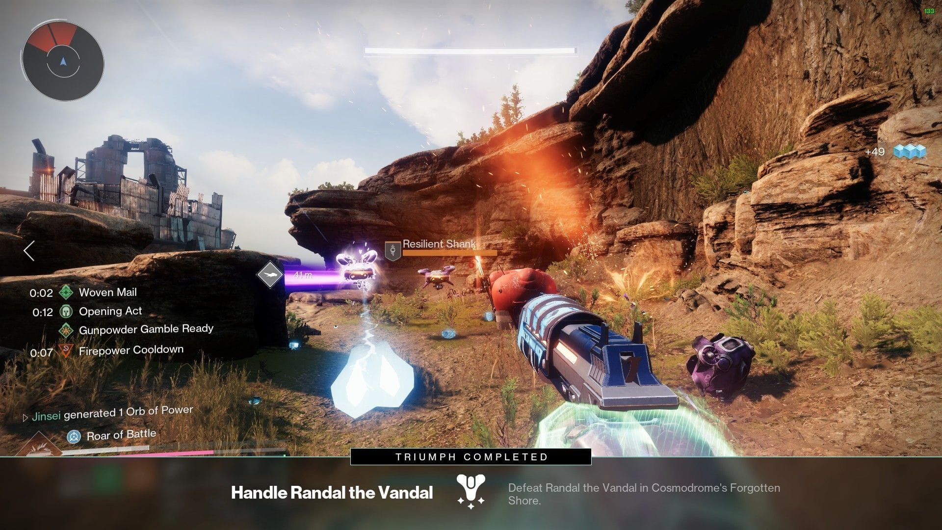 Lide com o triunfo de Randal, o Vândalo em Destiny 2 (Imagem via Bungie) 
