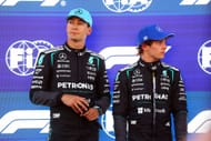 George Russell and Kimi Antonelli at the Barcelona GP - Source: Getty