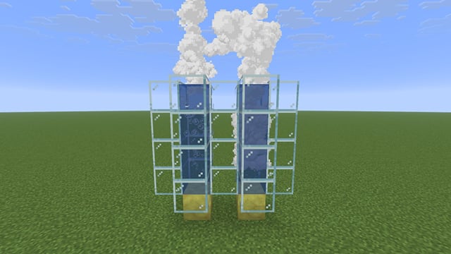 How to make a geyser in Minecraft