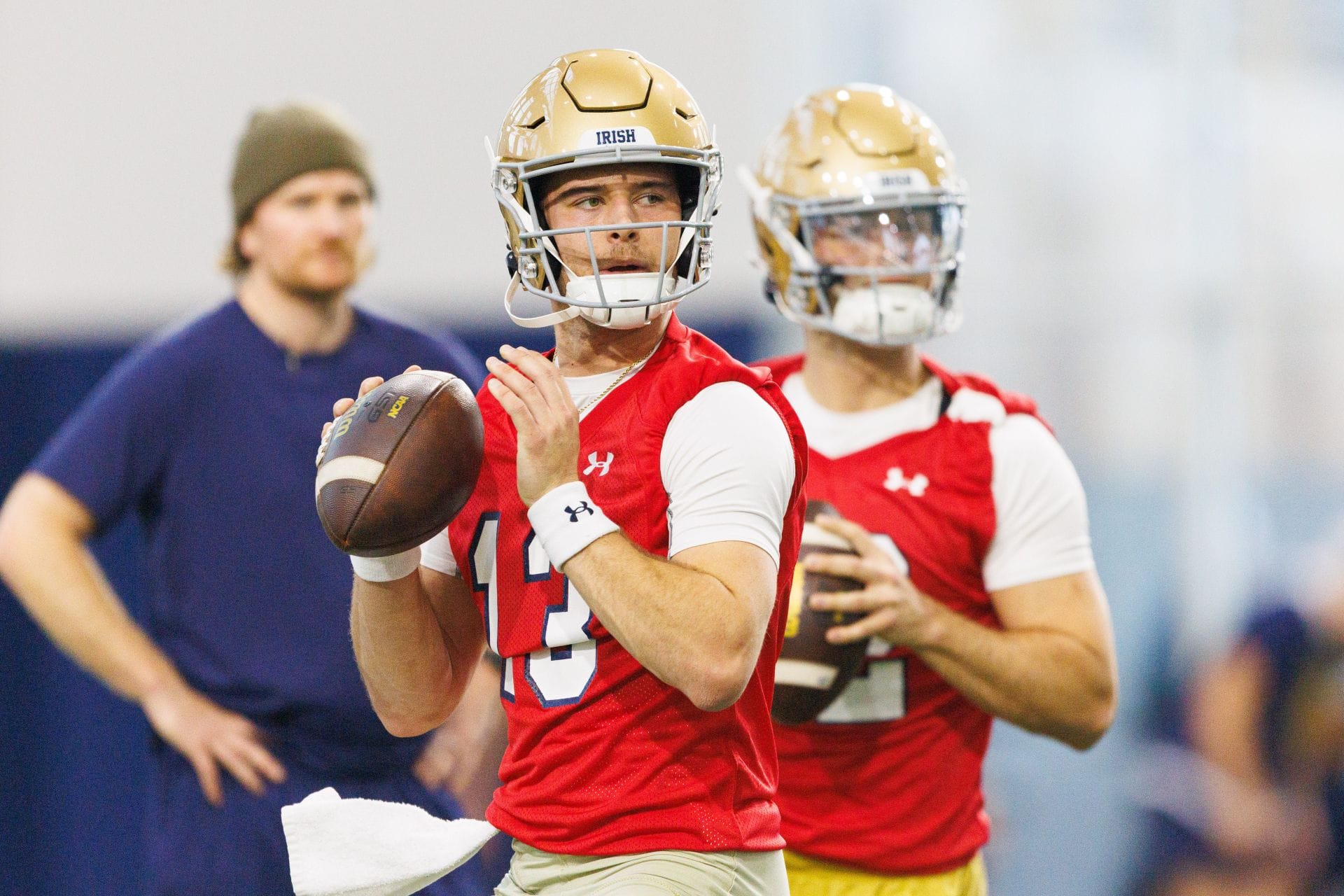 Notre Dame QB CJ Carr ignites massive hype for 2027 NFL draft after sensational Manning Academy showing: “He’s flying up the draft boards”