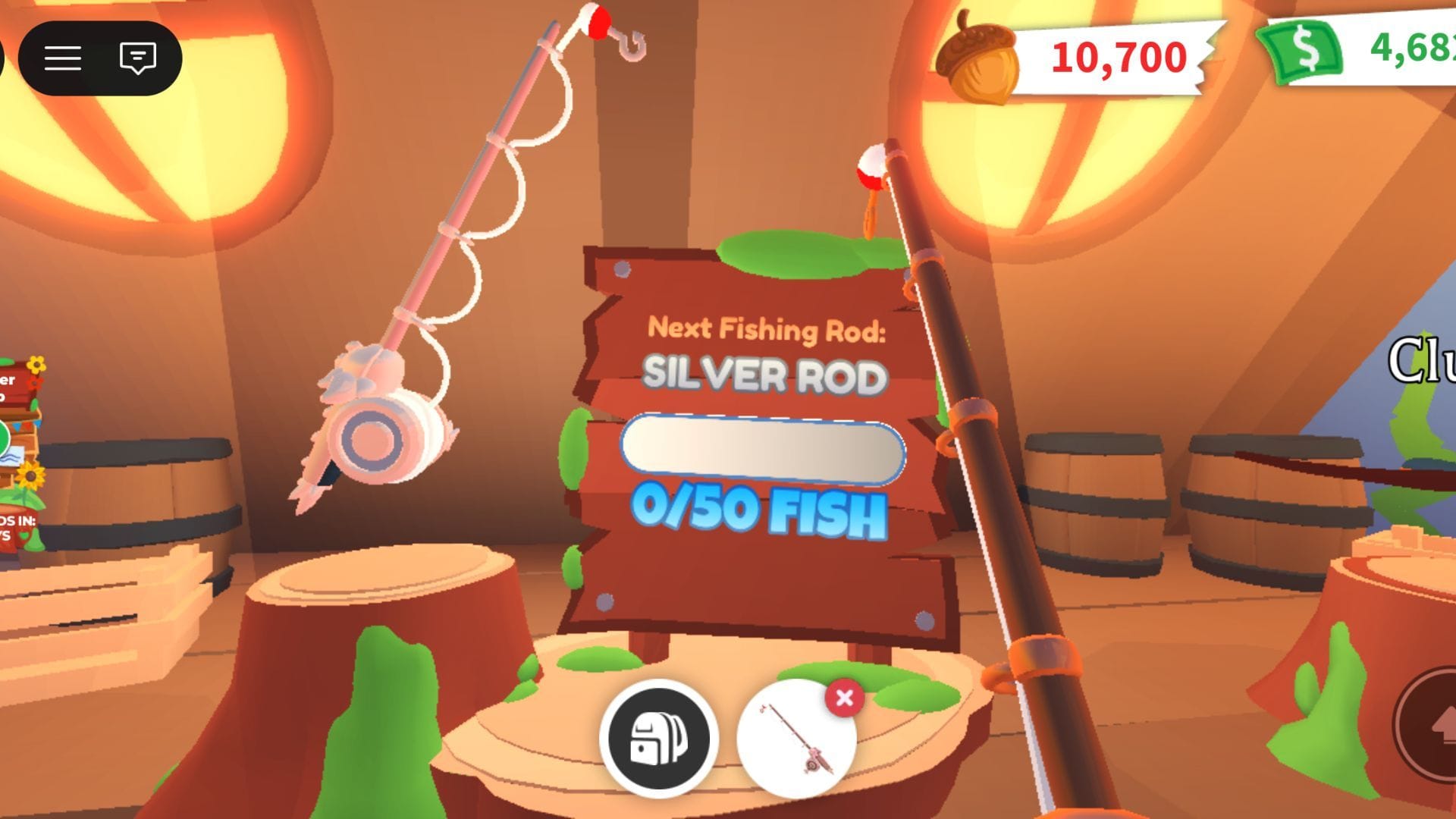 Requisitos para desbloquear Silver Rod (imagem via Roblox)