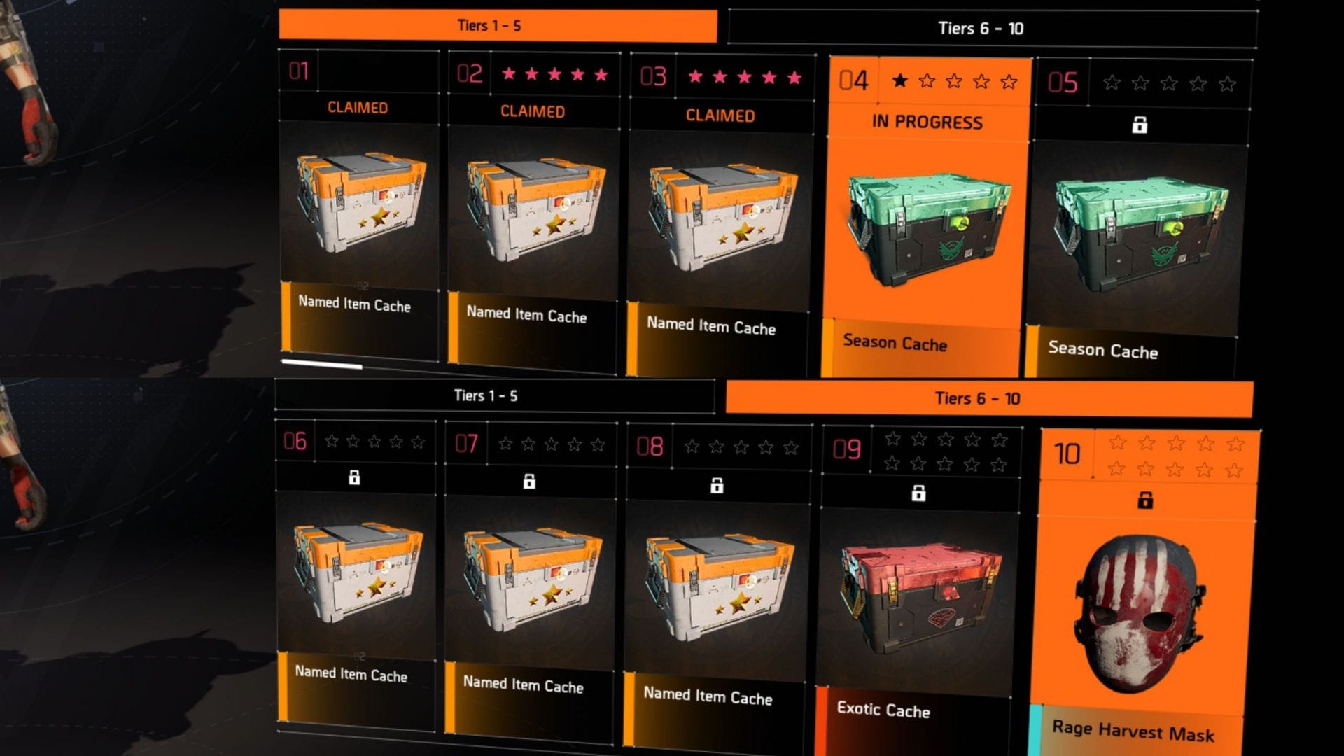Recompensas do evento global Rage Harvest (Imagem via SK Gaming || Ubisoft)
