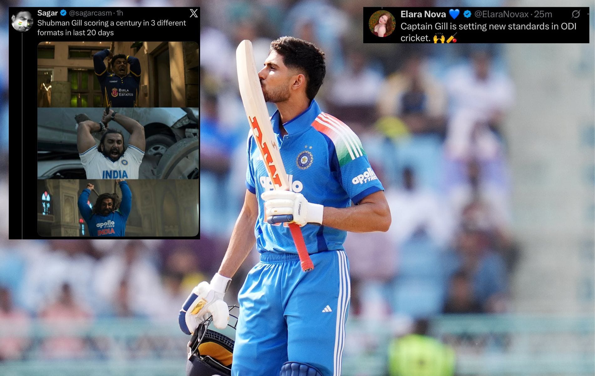 "Silencing every critic with his bat"- Fans hail Shubman Gill's stunning 154 off 110 balls in IND vs AFG 2026 2nd ODI 