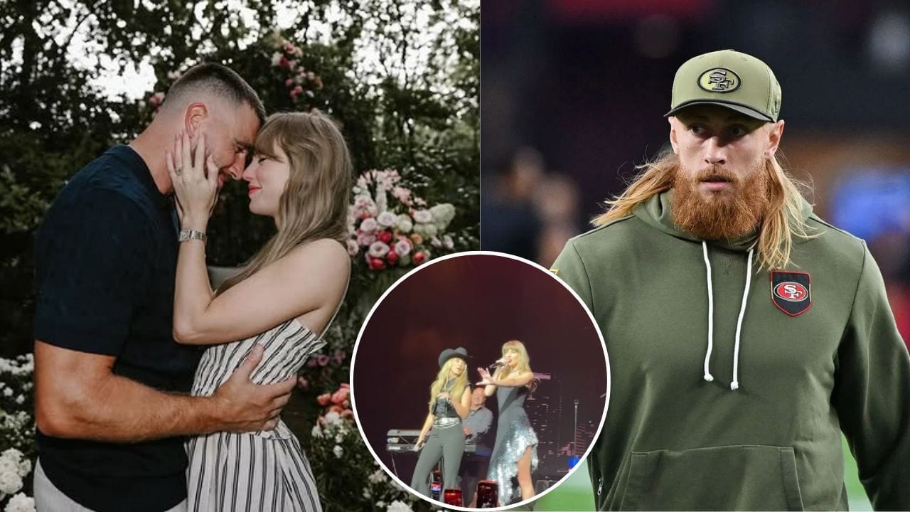 George Kittle makes Travis Kelce's fiancée Taylor Swift's impact on TEU clear after pop icon's suprise for 49ers TE