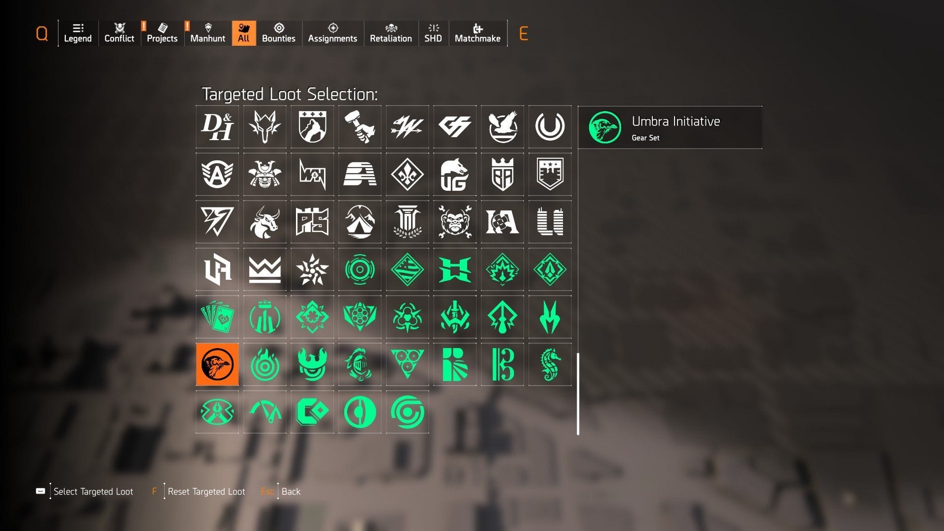 Peça de armadura da Iniciativa Umbra em The Division 2 (Imagem via Ubisoft) 