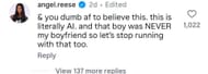 Angel Reese shut down the rumors about her dating Jalen Duren.