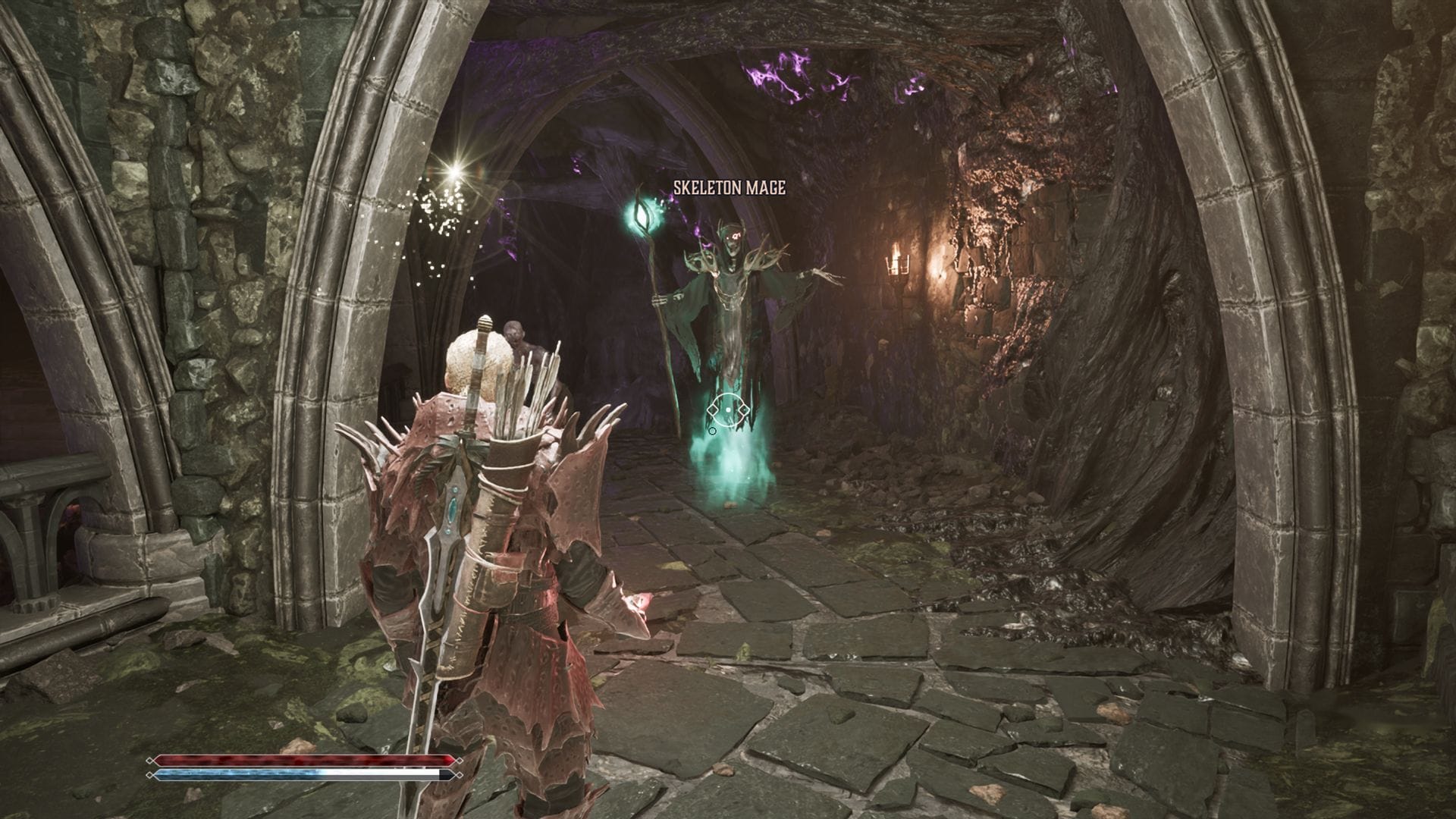 Lute contra um Skeletal Summoner para chegar às câmaras internas (Imagem via Alkimia Interactive)
