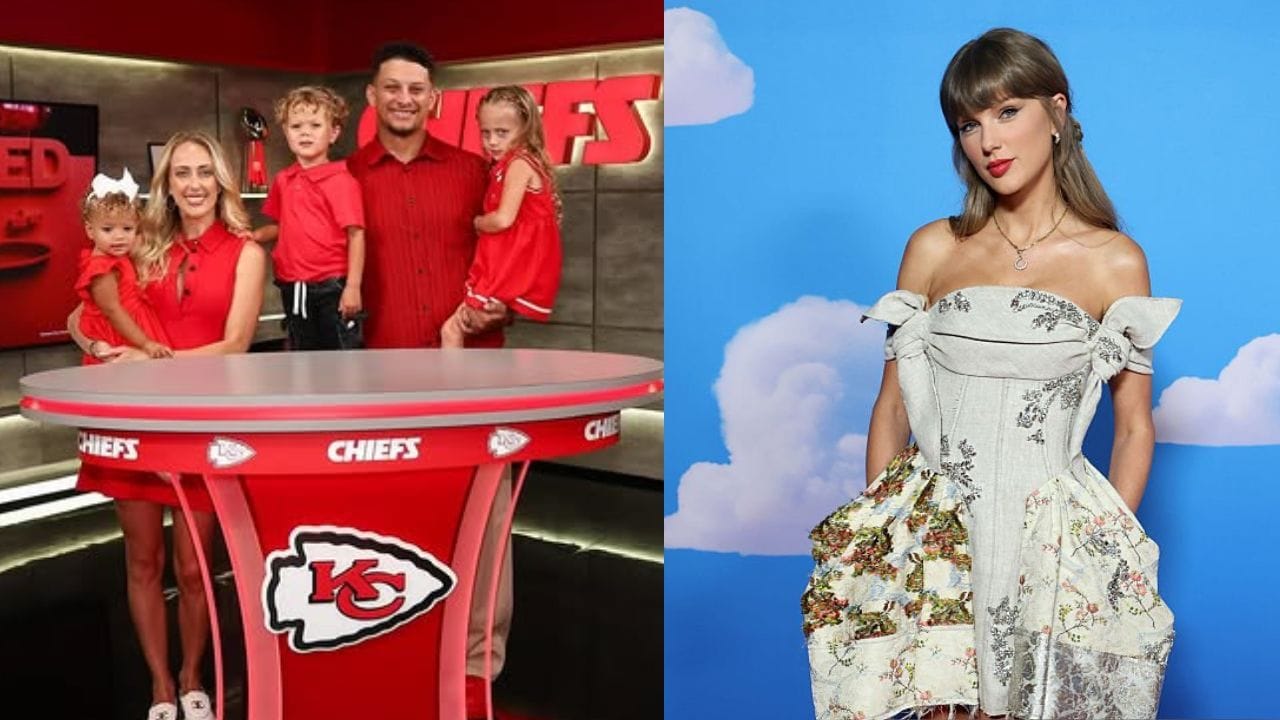 WATCH: Patrick Mahomes’ 3YO son Bronze steals spotlight while fanboying over Taylor Swift at Chiefs QB’s historic  $504,750,000 contract extension