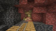 O novo disco só é encontrado em Sulphur Caves Mineshafts (Imagem via Mojang Studios || Sportskeeda)