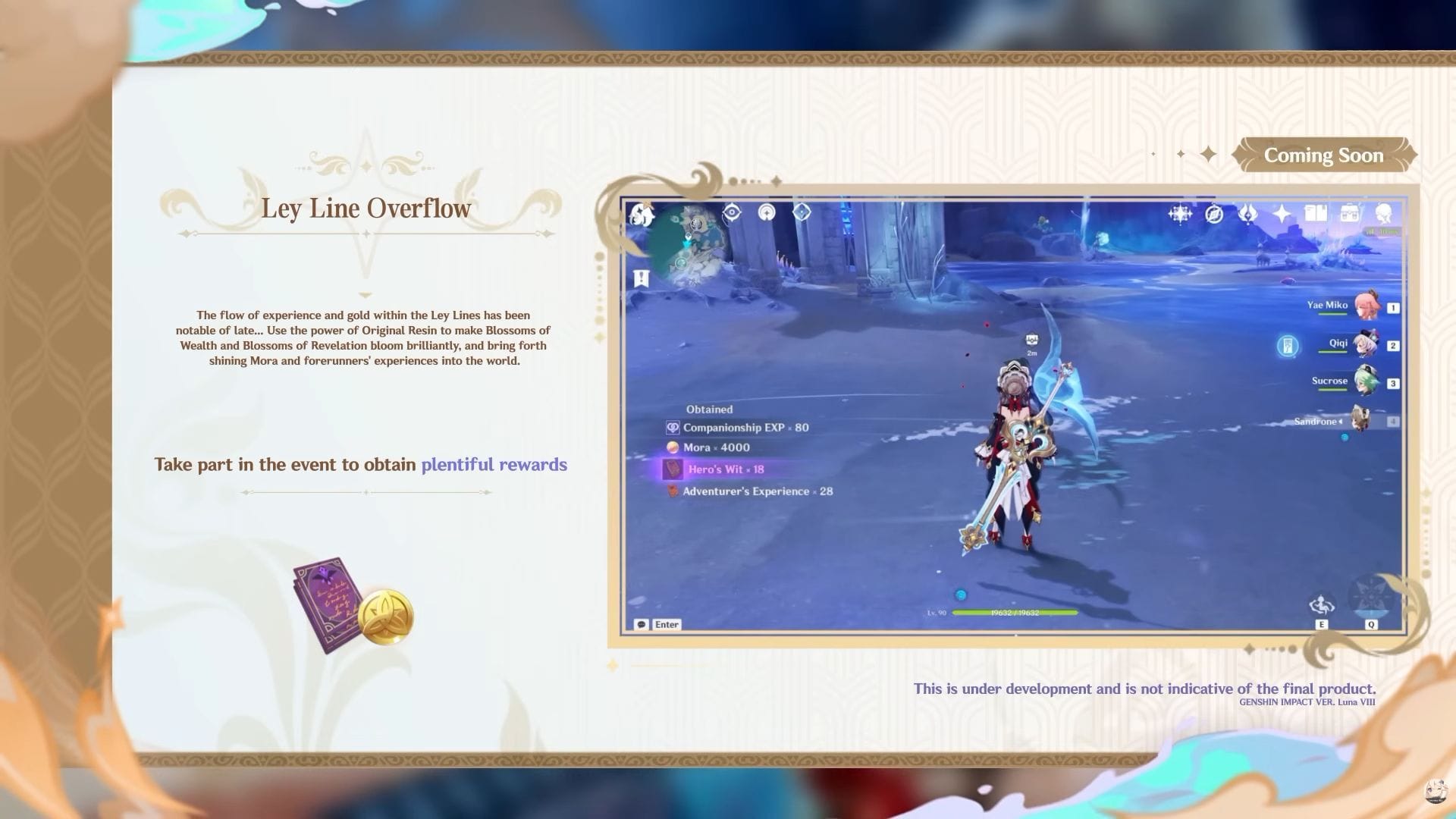 Recompensas em dobro por tempo limitado (Imagem via HoYoverse)