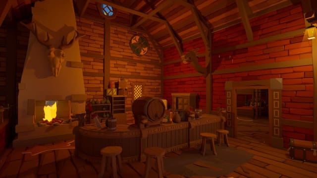 Explore o espaço de uma taverna com muitas maneiras de se esconder (Imagem via Steam Workshop da RareKiwi)