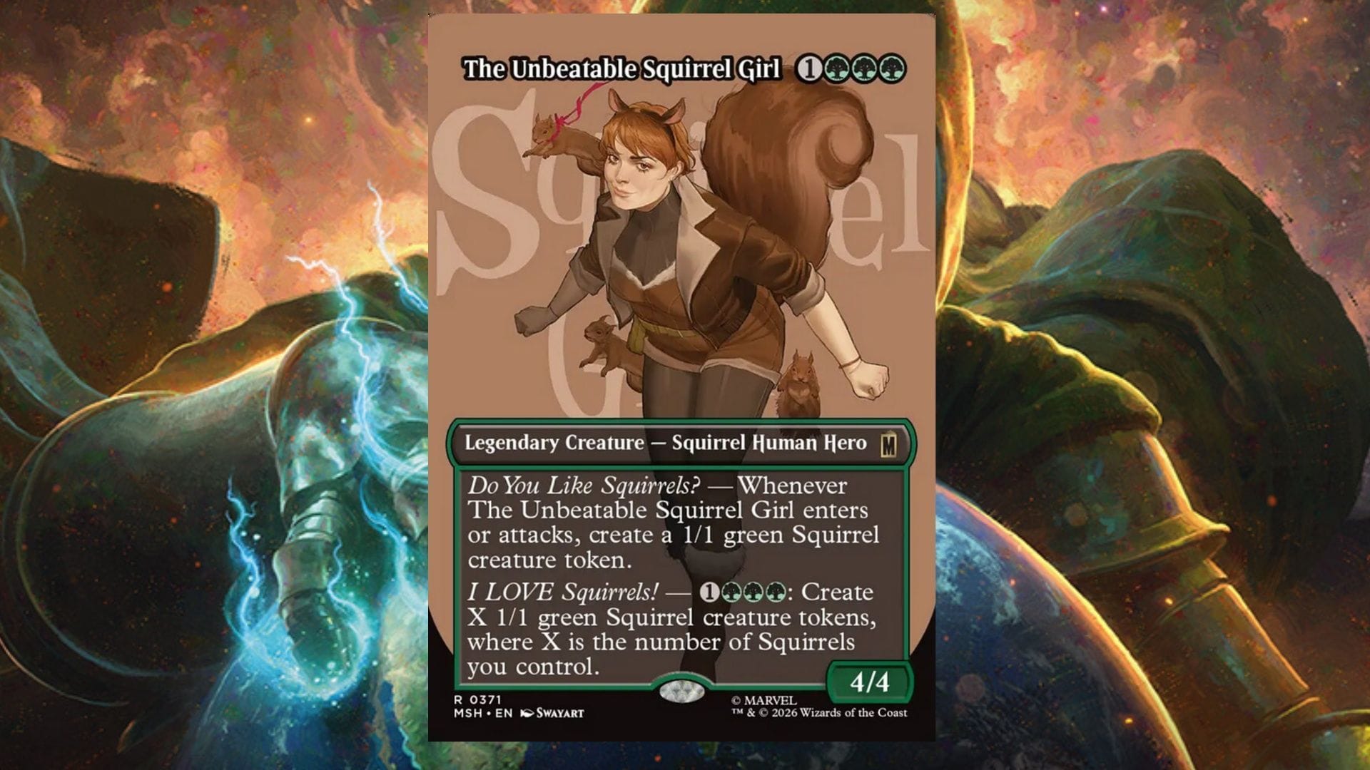 De repente, todas aquelas cartas bobas do Esquilo têm uma utilidade e um valor (Imagem via Wizards of the Coast)