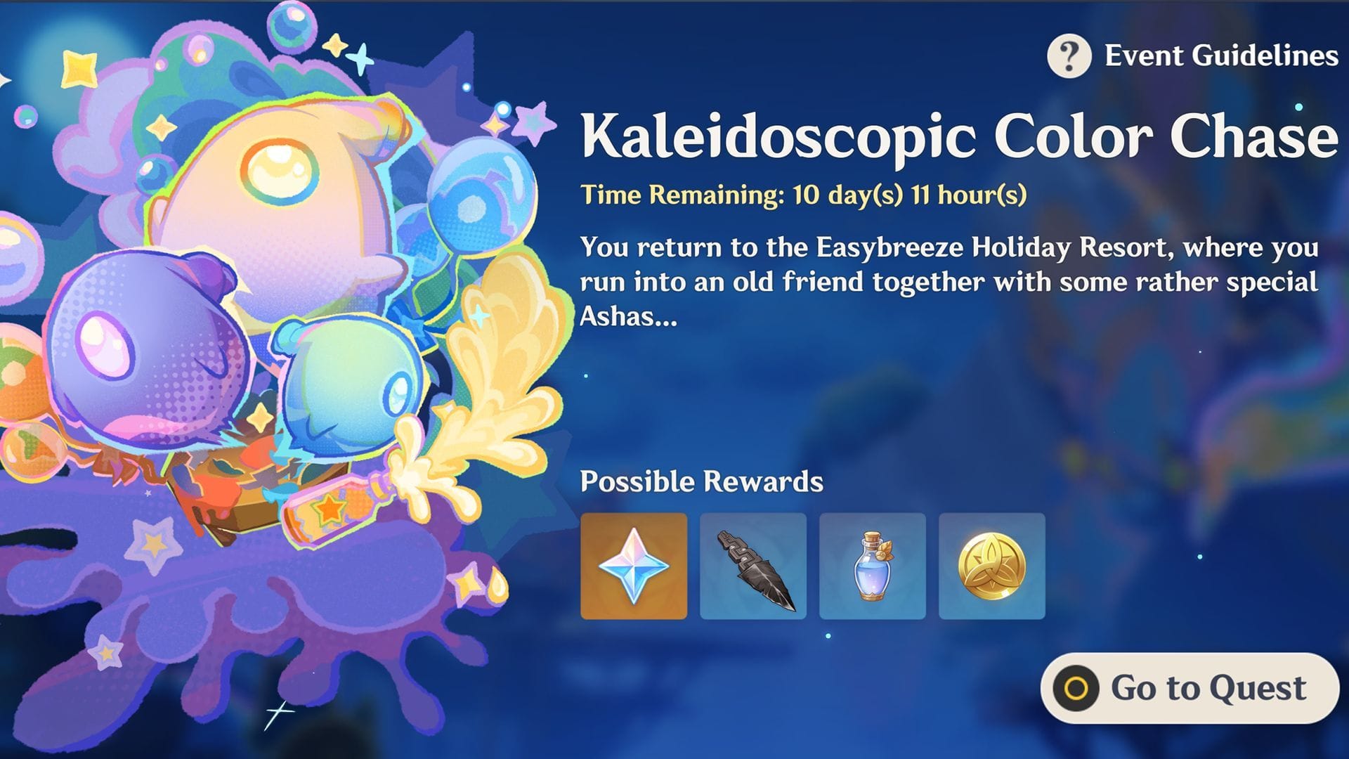 Genshin Impact Kaleidoscopic Color Chase event guide