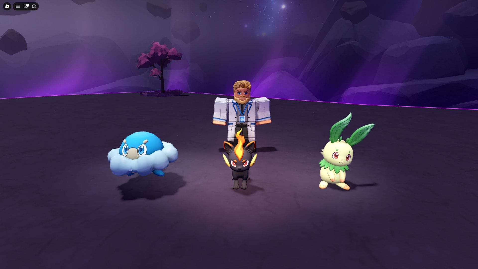 Os três iniciantes (imagem via Roblox)