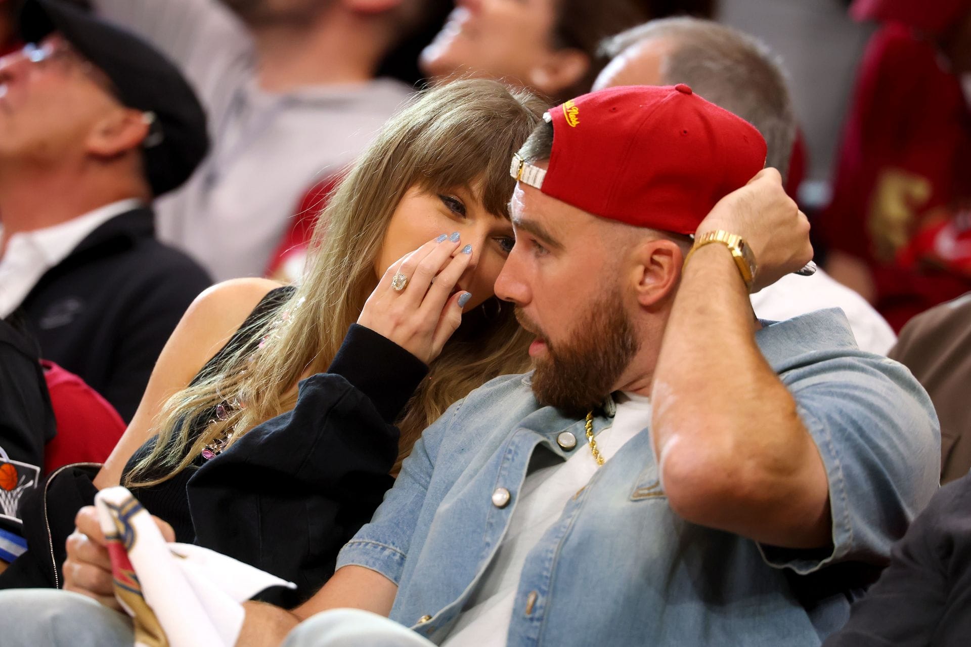 "Needs to fire whoever is cutting her bangs": NFL fans react to Taylor Swift's "face card and body tea" in 'Love Story' performance at TEU 2026